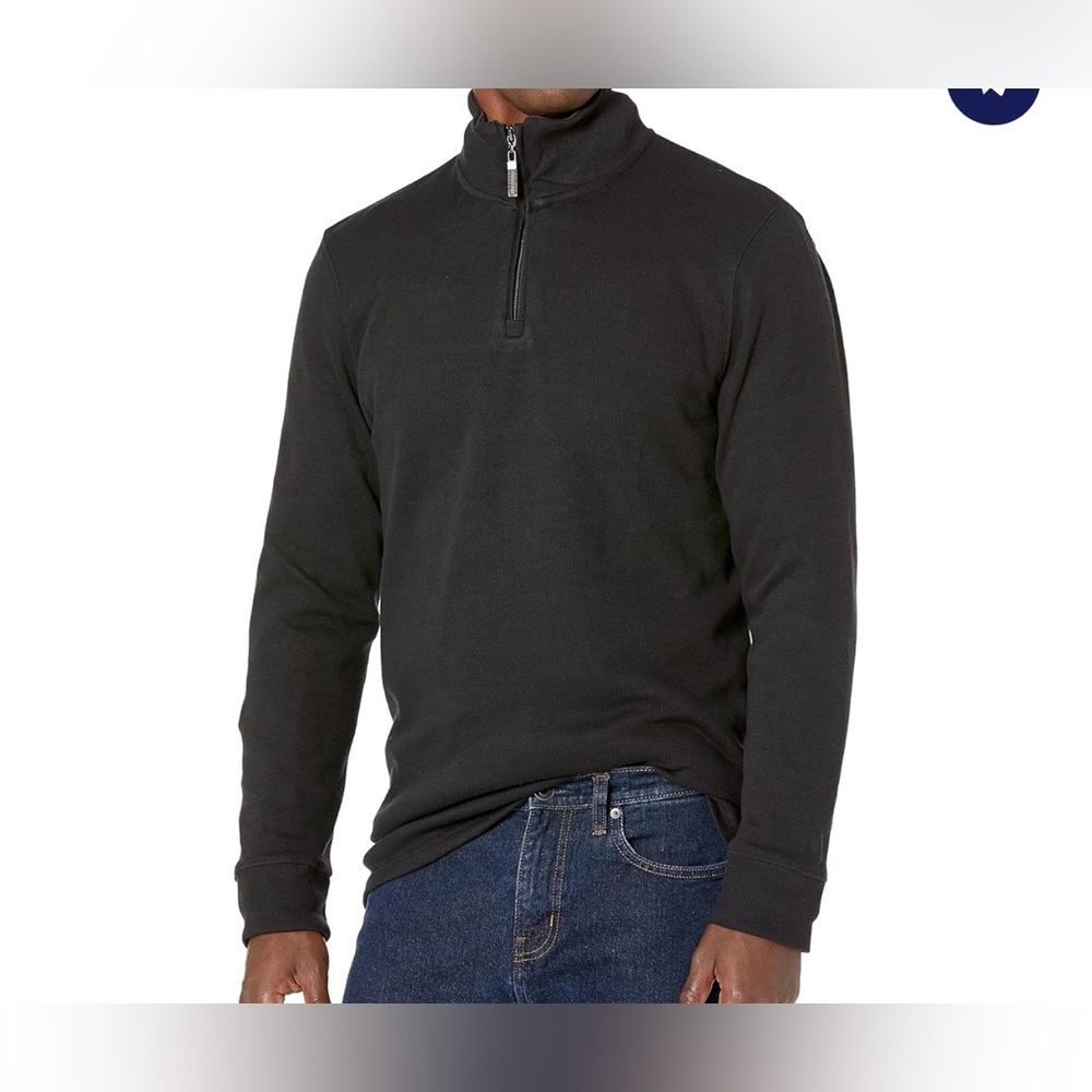 NWOT Men’s Quarter Zip French Rib Sweater Size Large